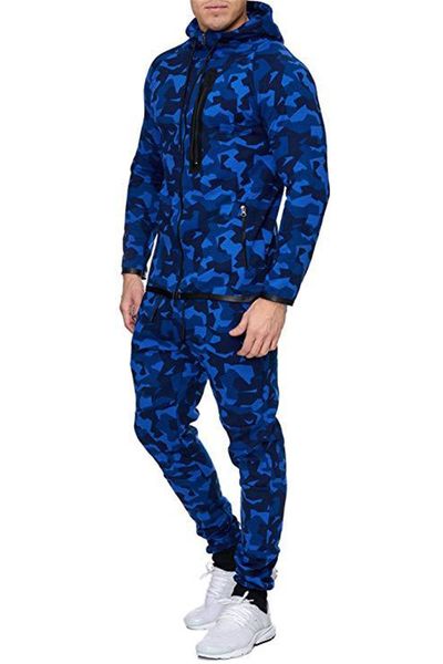 

printed designer mens regular tracksuits long sleeve hooded cardigan zipper 2pcs sets sports style slim clothing, Gray
