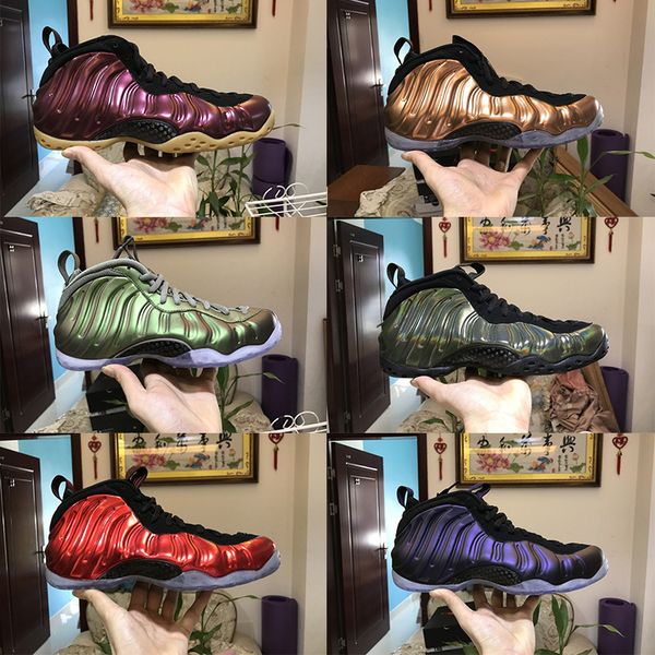 

with box one penny hardaway men basketball shoes copper metallic red shine man outdoor sport shoes olympic athletic sneaker shoes eur 40-47