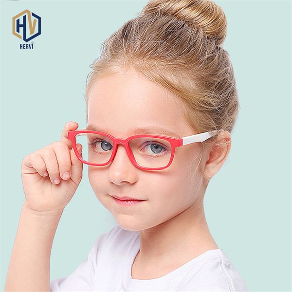 

molniya new baby anti-blue light silicone glasses brand children soft frame goggle plain glasses kids eye fame eyewear fashion, Black
