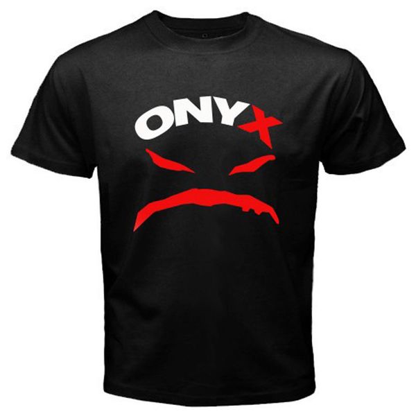 

new onyx logo rap hip hop music men's black 2018 summer new brand t shirts men hip hop men t-shirt casual fitness, White;black