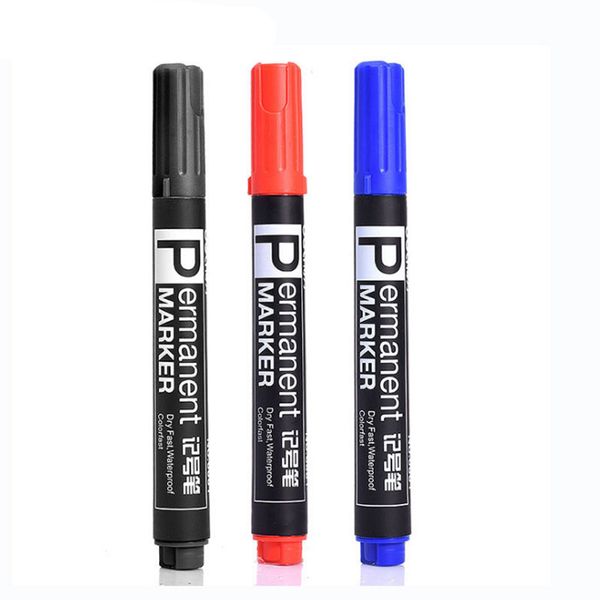 

black red blue color markers oil pens office school business smooth writing supplies stationery