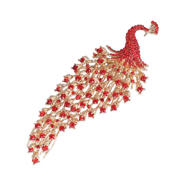 

wedding party 19x7cm hairpins beaded flower leaf headwear of bride crown diamond headwear for bride acting initiation graduation rs-113, Golden;silver