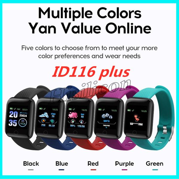 

new arrival id116 plus smart bracelet with heart rate smart watchband fitness tracker blood pressure wristband pk id115 plus m3 m4 115plus