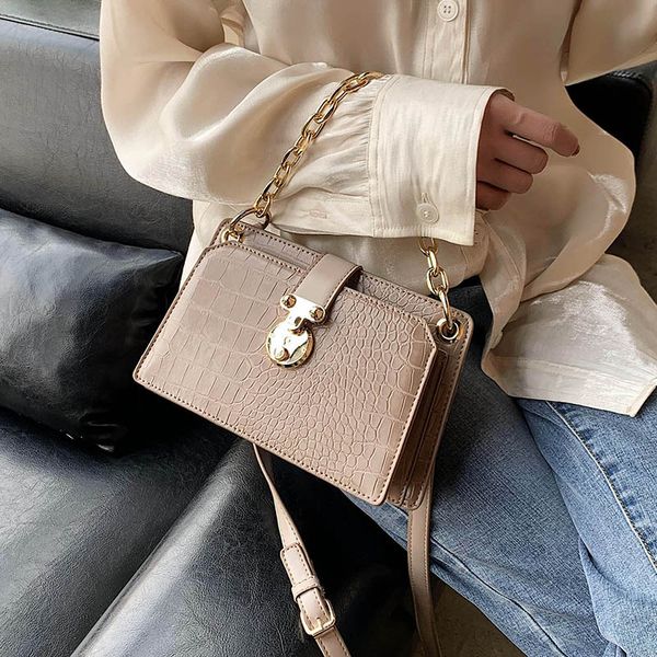 

каменный узор искусственная кожа crossbody сумки для женщин 2020 леди плечо сумка-мессенджер женская сумка цепь сумка для рук