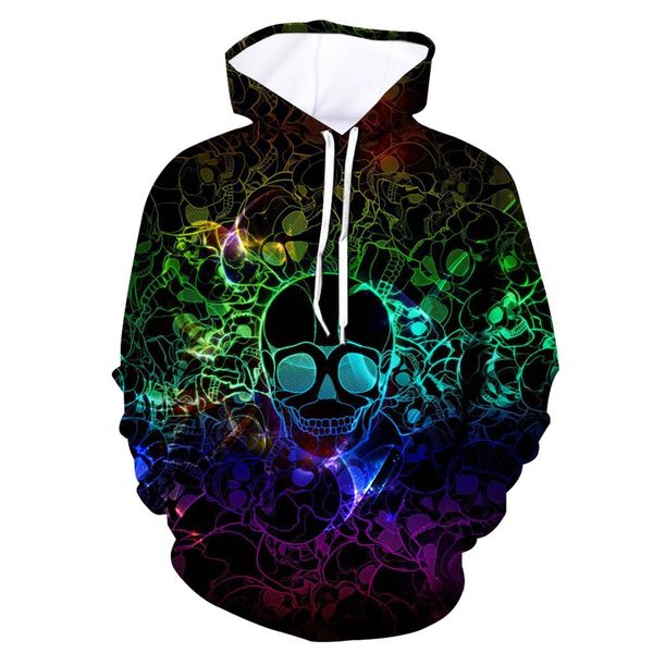 

mens hoodie casual 3d colorful printed hooded sweatshirt party long sleeve hoodie pullover drawstring sweatshirt s-xxxxl, Black