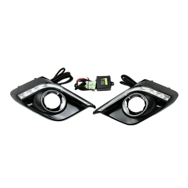 

white daytime running fog light drl lamps fit for 3 axela 2014-2020