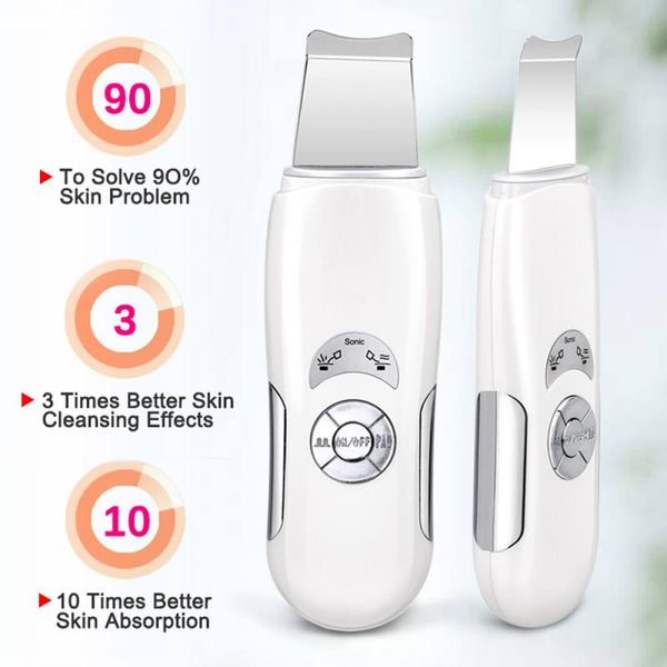 

konmison ultrasonic face cleaning skin scrubber cleanser facial lifting therapy peeling spa ultrasound peeling cleasing machine