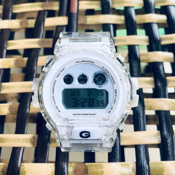 

35th anniver ary tran parent dw6900 digital g watch dw5600 waterproof and hockproof world time led di play normal