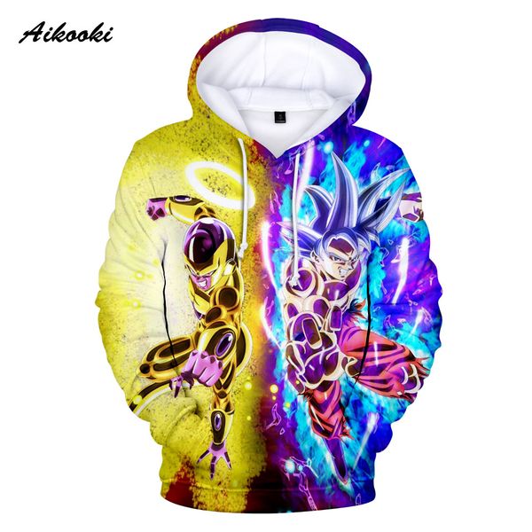 

aikooki 3d hoodies men/women sweatshirts hoody cartoon 3d hooded boy/girls polluver autumn winter, Black