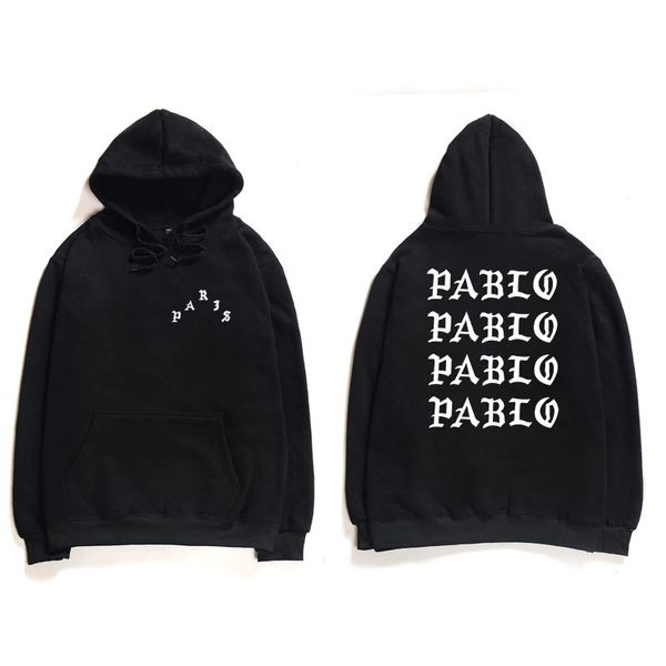 

professional dropshipping hip hop hoodies men i feel like pablo streetwear hoodie sweatshirts, Black