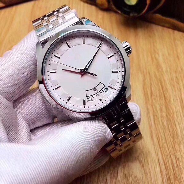 

2020 new mechanical watches brand luxury fashion watches men or women steel belt leisure man's watch big bang ts 1853 watch, Slivery;brown