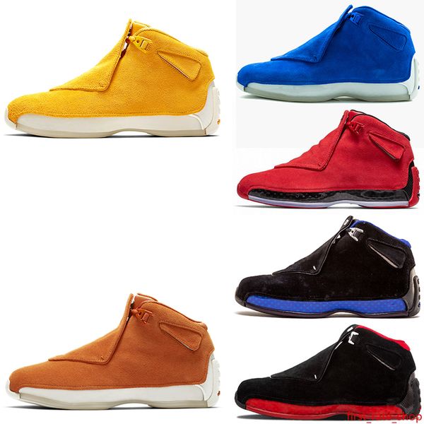 

new designer man basketball shoes 18 18s blue yellow toro sport sneaker shoes sports shoes good athletic mens sneaker shoe ing