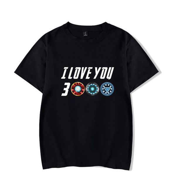 

latest i love you 3000 times t-shirts fashion hip hop men women t shirts casual tee shirt short sleeve sport t-shirt, White;black