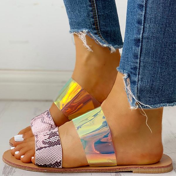 

casual monochrome vintage slipper woman shoes new arrival roman plus-size flat slippers sandals shoes for woman zapatos de mujer, Black