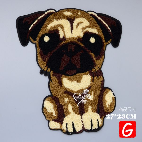 

gugutree вышивки патчей больших собак патча животных значки аппликация патчи для одежды dx-141, Black