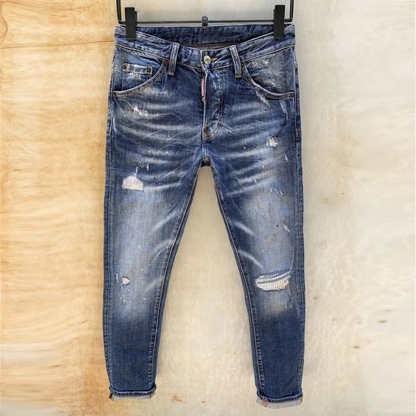 

19 men de igner jean luxury blue denim jean brand 910 1 pant pour homme ripped biker jean
