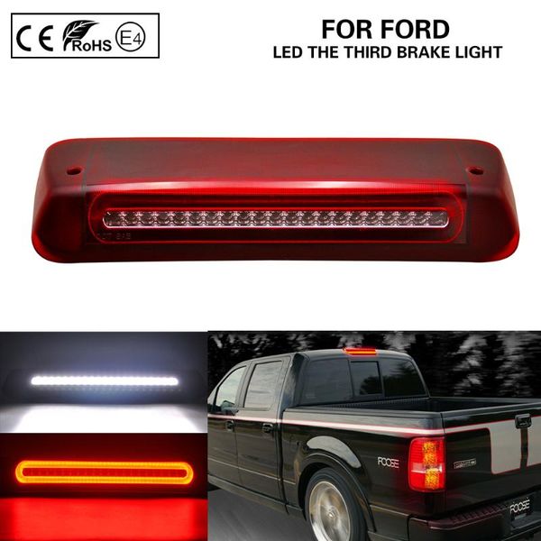 

red lens led rear third brake light high mounted light+led roof cargo light for f-150 explorer sport trac mark lt
