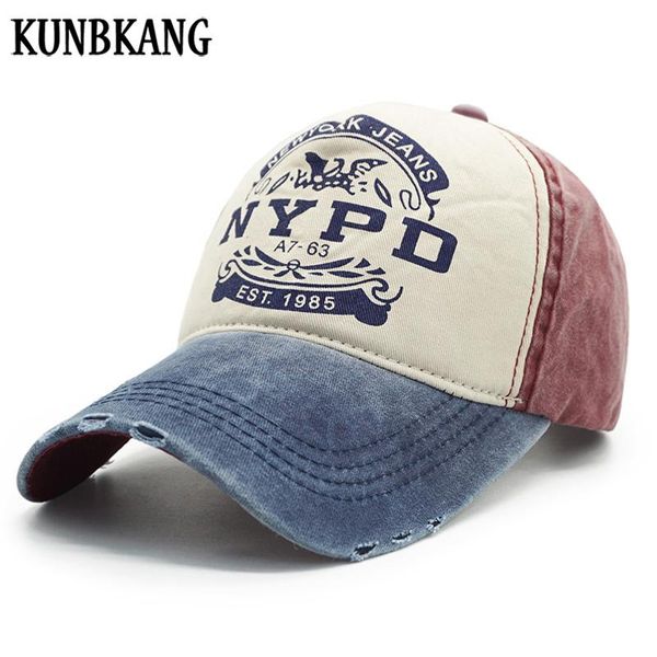 

kunbkang весна хлопок бейсболка мужчины женщины повседневная snapback hat summer hip hop монтажн cap шапки унисекс мужские омывается cap gor, White