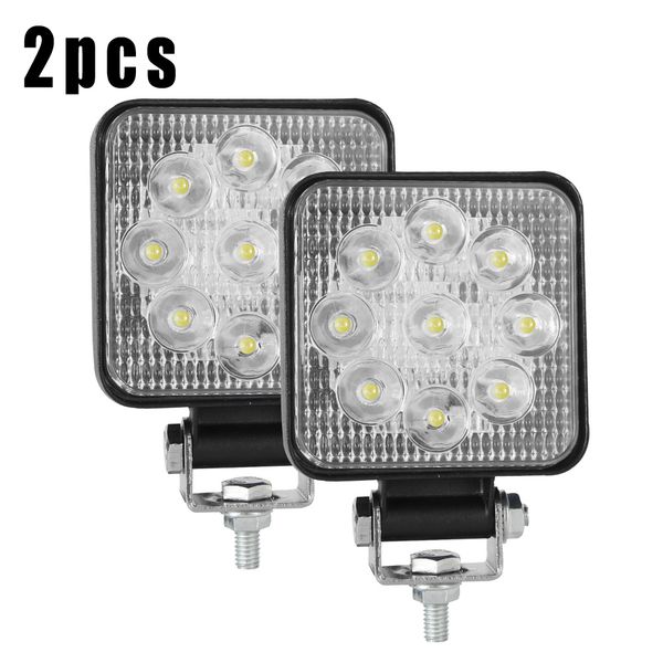 

3 inch 90w 9-bead square led work light auto accessory spot lamp car offroad 9000lm waterproof 6000k