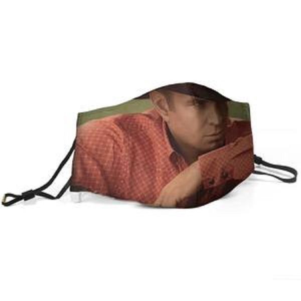 

women men face mask dust mask muffle garth brooks gunslinger album printed with adjustable ear hook mask, Silver