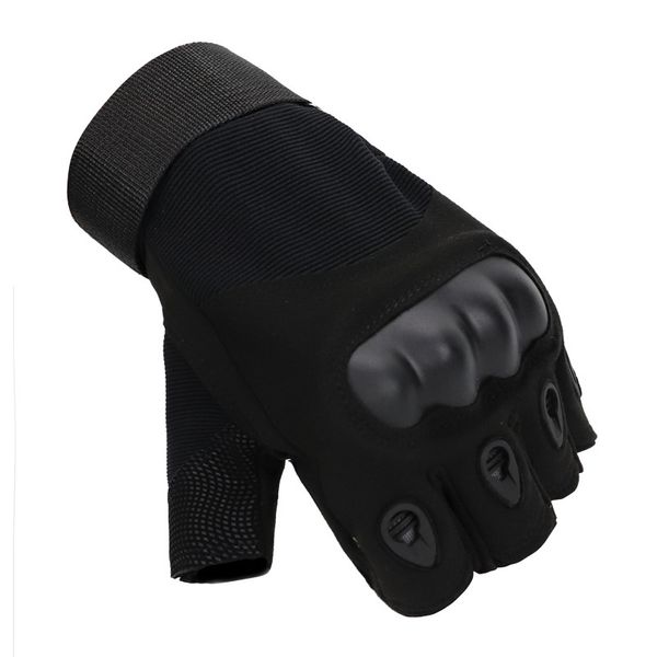 

wholesale us army men's tactical gloves outdoor sports half finger military combat anti-slip carbon fiber shell tactical gloves, Black;white