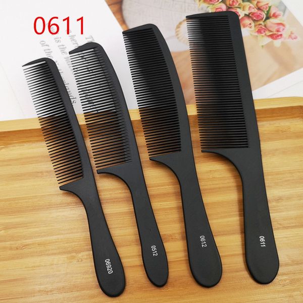 

black hairdressing hair stylist salon carbon combs heat resistant hair cutting tool cutting comb carbon antistatic comb sale, Silver