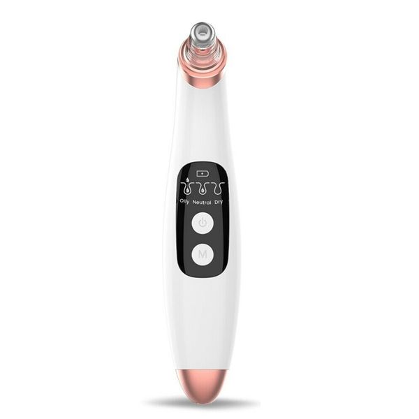

2019 electronic lcd blackhead remover vacuum suction pore cleaner 3 modes 6 suckers