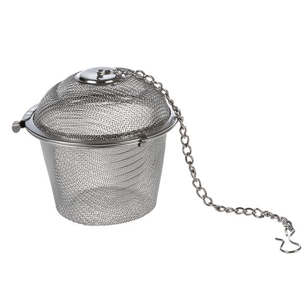 

tea stainless strainer locking tea spice mesh herbal ball diam 6cm