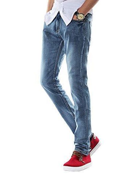 

демон мужские джинсы slim fit s83y5, Blue