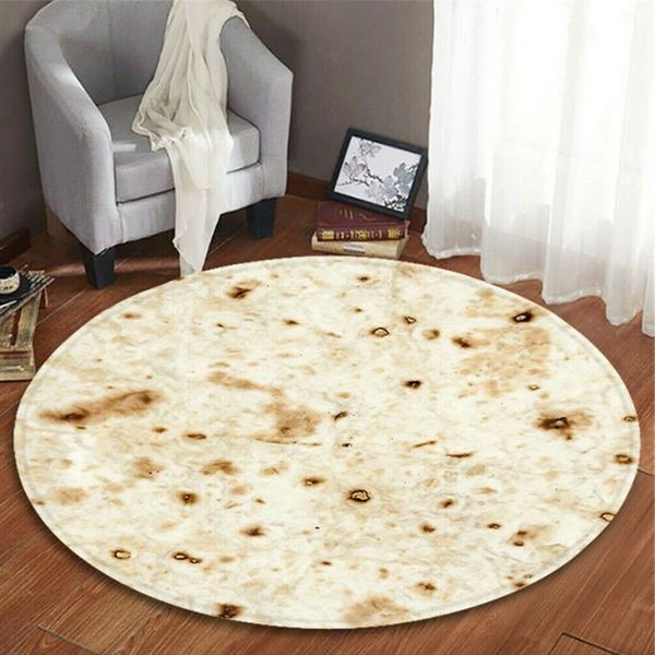 

blanket mexican pancake tortilla blanket soft comfortable beach for adults/kids