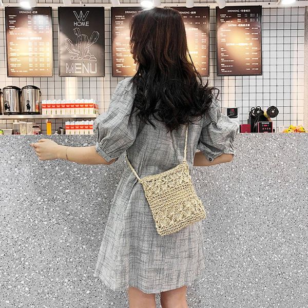 

женщины сумка урожай бахрома мешок соломы casual wild каникулы простых плетения crossbody сумки для женской сумочки bolso mujer