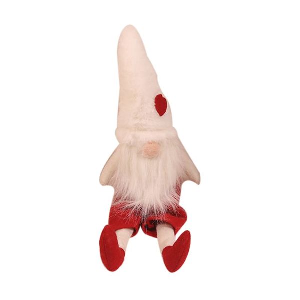 

christmas handmade swedish gnome santa sitting plush doll ornaments xmas holiday home party decor kids gift x4yd