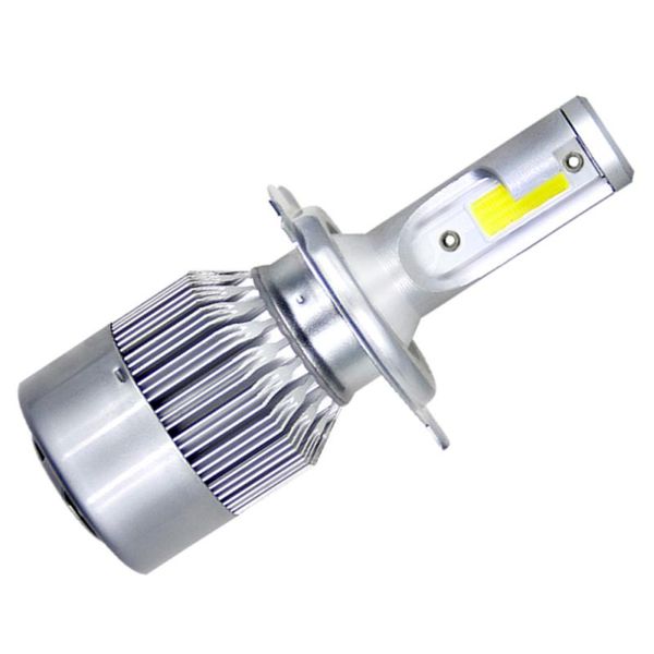

led car headlight cob h4 hb2 9003 c6 72w 8000lm kit hi/lo beam turbo light bulbs 6000k auto mini headlamp car headlight bulb 1pc