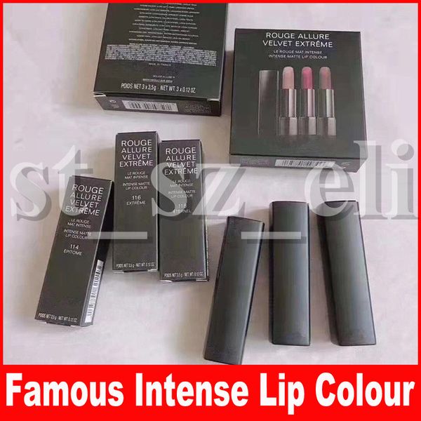 

Famous 3 Colors Lip Lipstick Makeup ROUGE ALLURE velvet extreme LE ROUGE MAT intense lip colour lipstick