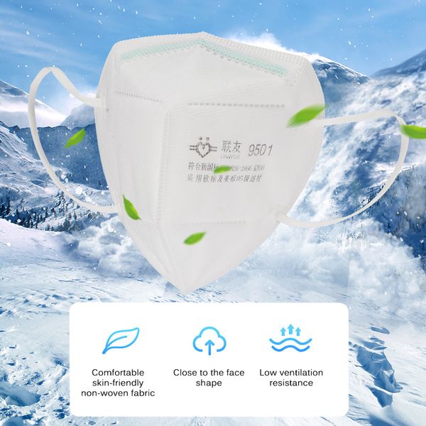 

50 pcs n95 mask prevent hay fever anti-dust mouth cover face muffle reusable home use safety masks in stock normal delivery