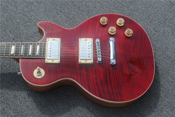 

wholesale price electric guitar,1959 r9 antique red color les chrome hardware guitar with hardcase