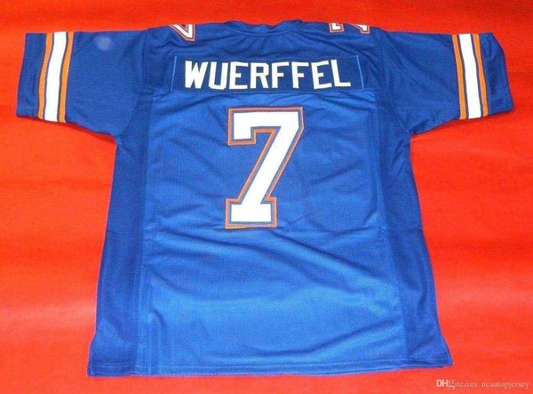 

retro #7 danny wuerffel custom florida gators jersey heisman bule mens stitching college size s-5xl football jerseys ncaa, Black;red