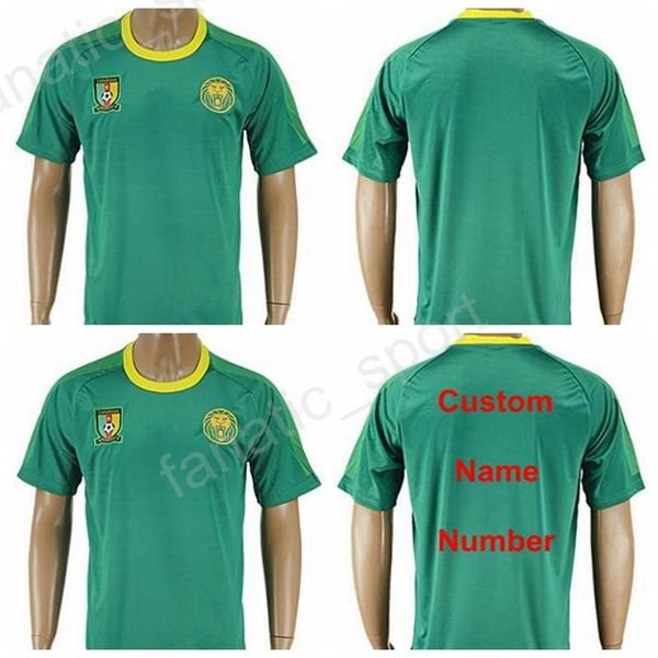 

17 -18 soccer cameroon jersey 2017 custom 9 samuel etoo football shirt foot tshirt 6 song 17 mbia 11 makoun national team thailand quality, Black;yellow