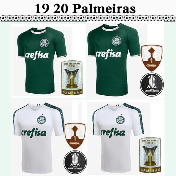 

19 20 palmeiras dudu borja mens soccer jerseys moises a.guerra lucas lima felipe melo home green away football shirts short sleeve uniforms, Black;yellow