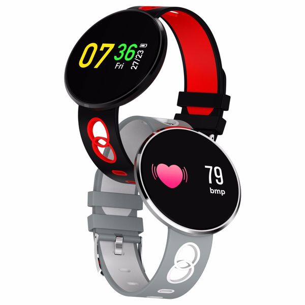

color smart andorid watch blood pressure tracker rate fitness cf006h screen waterproof monitor heart smart iphone wristwatch for bracel cidc, Slivery;brown
