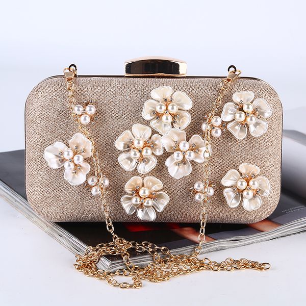 

wholesale factory direct brand new handmade roomy evening bag floriation clutch with satin for wedding/banquet/party/porm