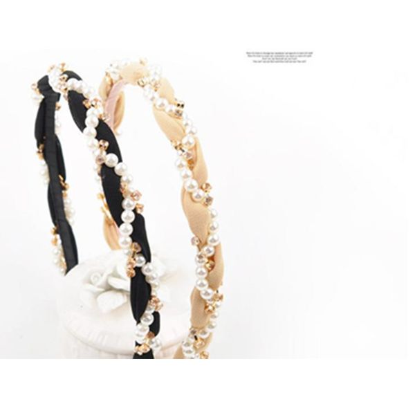 

новый жемчуг кристалл hairband девушки аксессуары для волос кристалл украшения для волос женщины жемчуг оголовье сладкий корейский версия ha