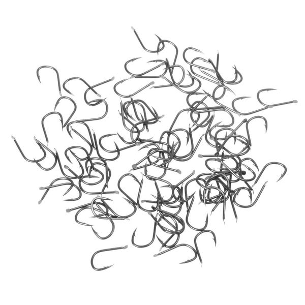 

70pcs fishing hook high-carbon steel fishhook saltwater black