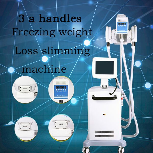 

manufacturer direct sale 3 handles laser vacuum cold cool cryotherapy fat e ing weight loss slimming machine