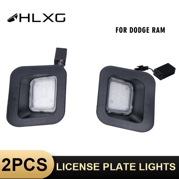 

hlxg 2pcs led auto white licence plate light car license number plate lights for dodge 1500 2500 3500 2003-2018