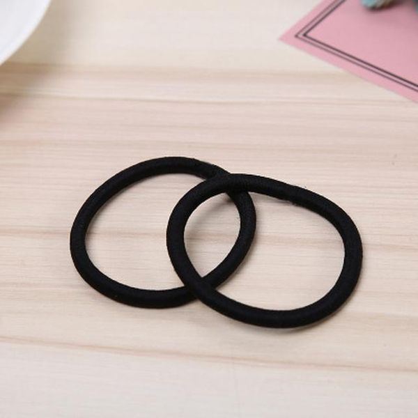 

moon light black rubber hair ties elastics hair band assorted colors kids girls baby cravatte a spirale in tessuto rimmer uxpod, Black;brown