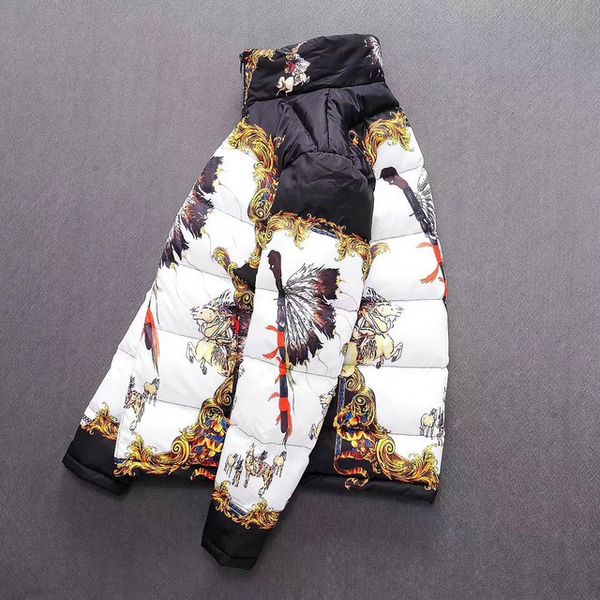 

medusa mens designer down jacket luxury taly brand logo jacket fashion classical printing brand casual sports leisure wild winter coats, Black
