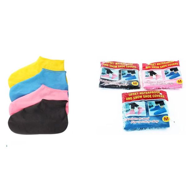 

anti-slip latex shoe covers reusable waterproof rain boot overshoes shoes