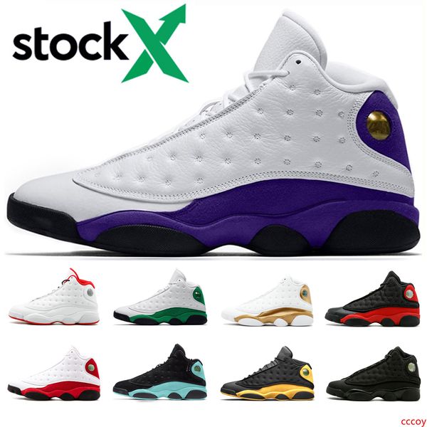 

stock x men 13 court purple basketball shoes 13s hyper royal cap and gown grey toe celtics flint trainer sneakers size 40-47