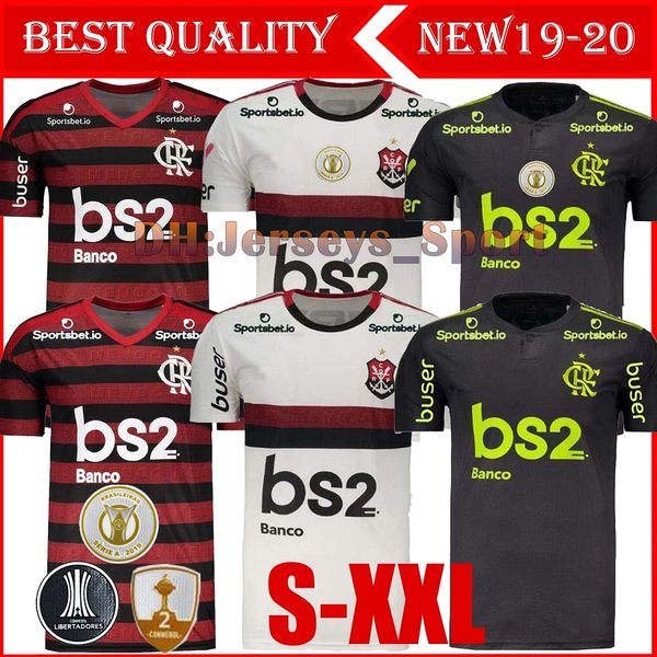 

19 20 flamengo soccer jerseys 2019 2020 de arrascaeta 10 diego vitinho away goalkeeper vest tank man women polo training football shirts, Black;yellow